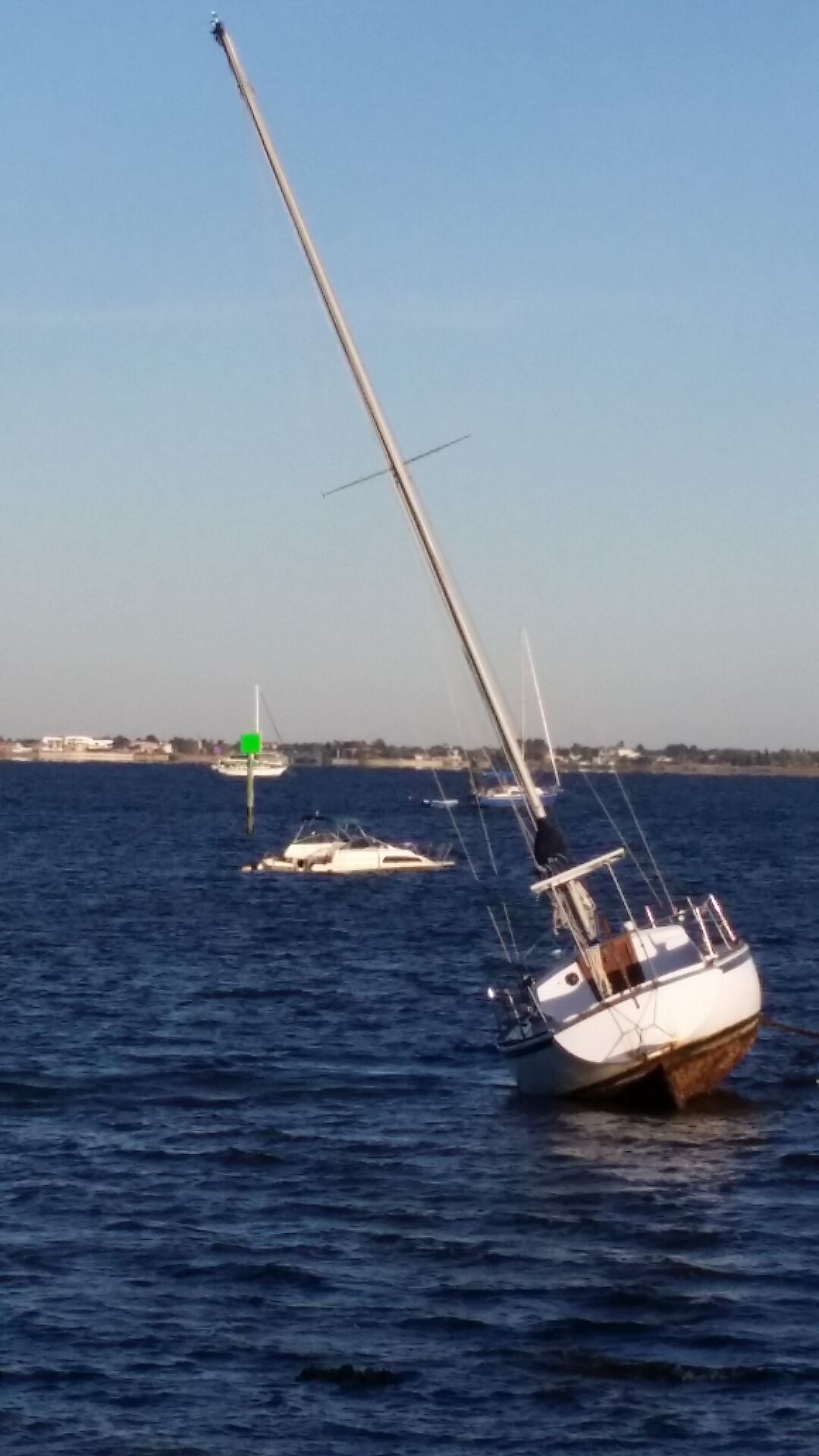 In March 2020 one boat ran aground and another sank